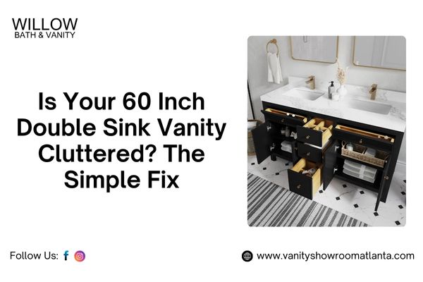 Is Your 60 Inch Double Sink Vanity Cluttered? The Simple Fix
