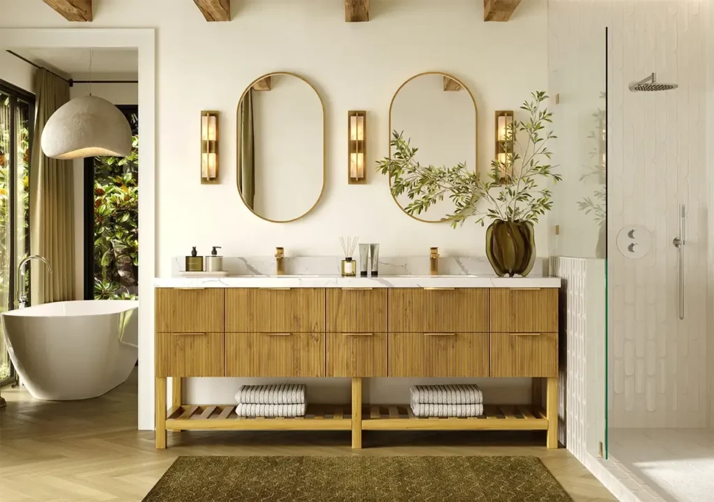 two sink vanity